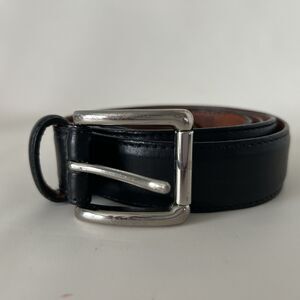 Cole Haan Men's 44 Black Leather Waist Belt